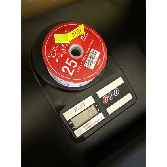 Red & White Wired Edge Polka Dot Ribbon 1.5" X 30 Ft Christmas Craft Decor - Picture 5 of 5